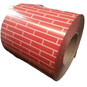 brick pattern PPGI  prepainted galvanized steel coil in brick pattern